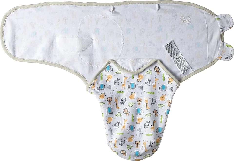 Manta envolvente para bebé Swaddle Me de verano para safari excursión 0-3M Foto 4 de 4