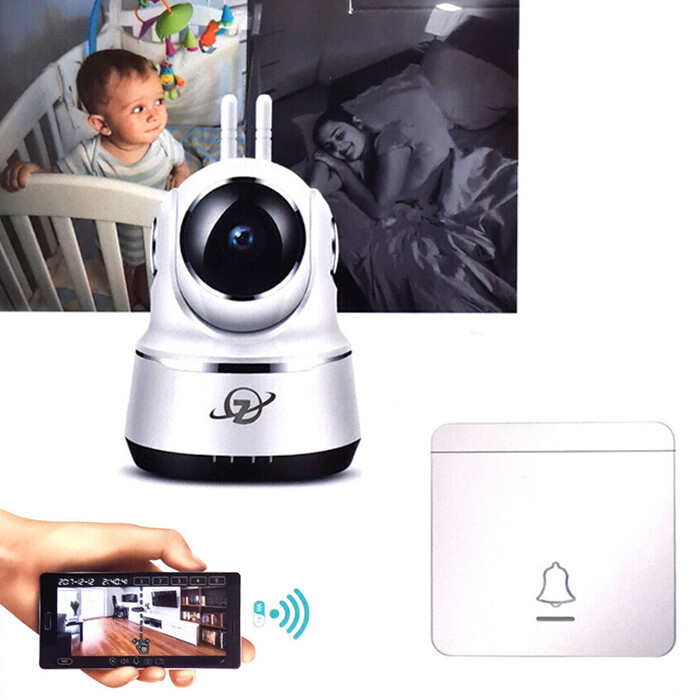 IP Camera Motorizzata 1080P WiFi Interna Infrarossi SD - Domotica Smart
