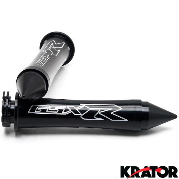 Empuñaduras con extremos de barra con logotipo empuñaduras para Suzuki GSXR 600 750 1000 personalizado Foto 3 de 4