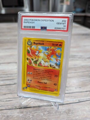 2002 Pokemon Expedition Rapidash 62/165 PSA 10 💎 GEM Mint E