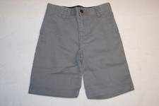 Boys GRAY CHINOS SHORTS Dressy Casual ADJ WAIST Size 16 Husky