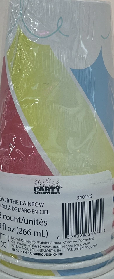 Over the Rainbow Cups, 8 ct - Image 2 of 2