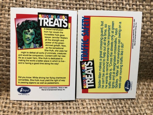 1991 Impel Marvel National Safe Kids Kampagne Promo 6 Karten versiegelt Set Halloween - Bild 8 von 8