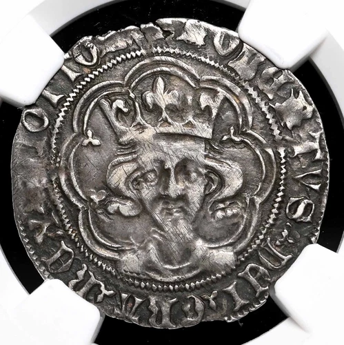 SCOTLAND. Robert III, 1390-1403. Silver Groat, S-5170, Perth mint, NGC XF40