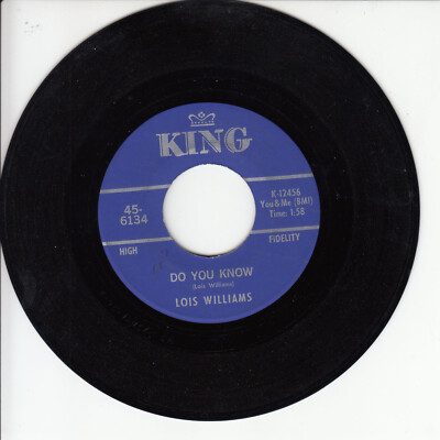 7'' LOIS WILLIAMS    Do YOu Know   US-King    VG+