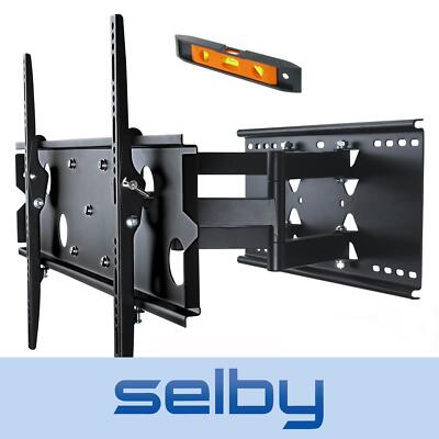 Selby TV Bracket Wall Mount Full Motion Tilt Swivel Pivot Black