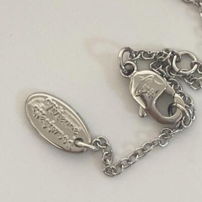 Vivienne Westwood Silver Petra Necklace Silver Shell Heart w