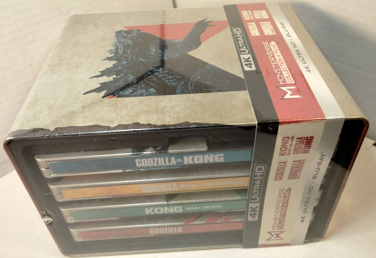 MONSTERVERSE 4-Film Collection 4K Blu-ray Steelbook- NEW-Box 
