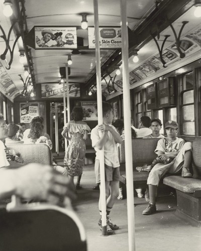 Subway Car Photograph Brooklyn New York City NYC 1956 8x10 Minimalist Photo - Picture 2 of 2