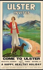 A3/A4 SIZE - Ulster Invites TRAVEL  VINTAGE RETRO ART PRINT POSTER  # 3