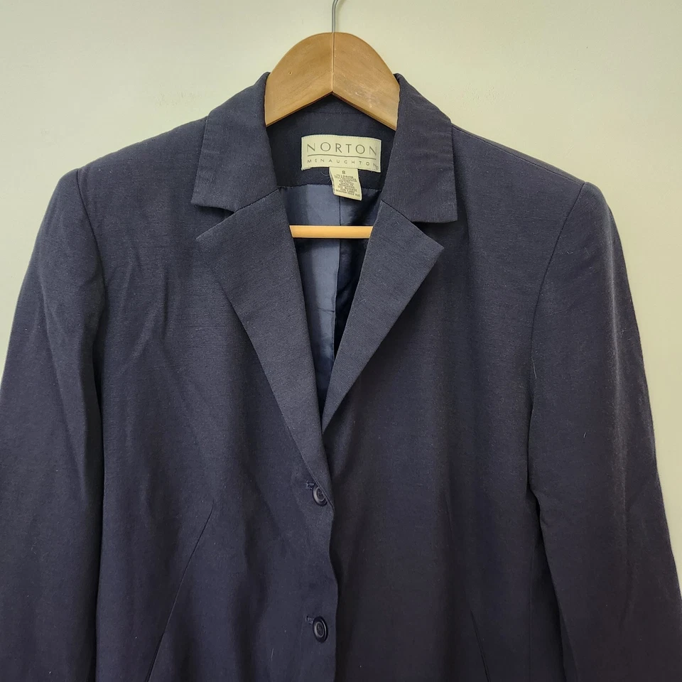 Chaqueta de vestir acolchada para mujer NORTON azul marino talla 8 Foto 2 de 4