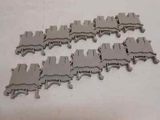 LOT OF 10 PHOENIX CONTACT UK-5 TERMINAL BLOCK SCREW CONNECTION GRAY