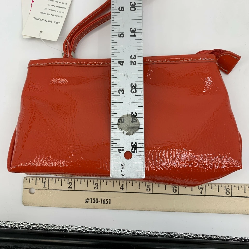 Nine & Co. Muñequera Bolso sin asas Cartera Coral Imitación Cuero "Jolie Too" Top Cremallera Nuevo Foto 4 de 4