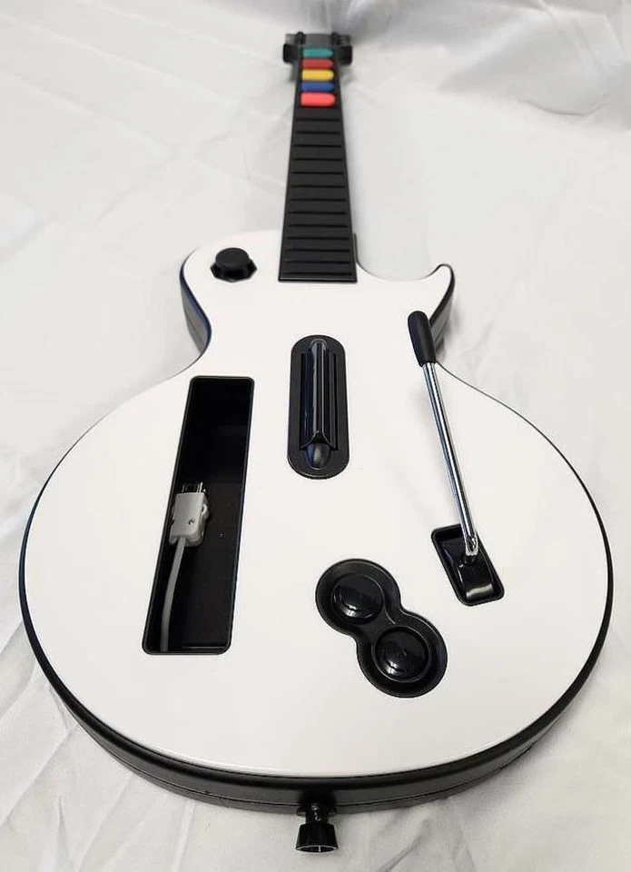 NEW Wireless Guitar Controller for Nintendo Wii + Rock Band 3 Game Bundle hero - Image 3 of 4