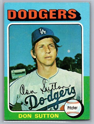 1975 Topps - #220 Don Sutton - HOF EX+ *TEXCARDS*