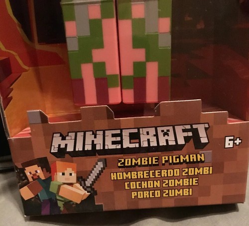 NEW IN BOX! 2018 Mattel Minecraft Zombie Pigman! 12” Action Figure! Rare Toy - Picture 2 of 5