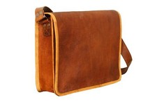 Borsa per laptop fatta a mano in vera pelle 18" da ufficio messenger college