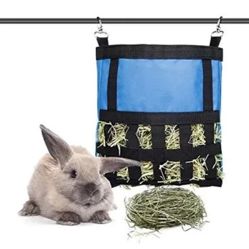 Hanging top rabbit feeder