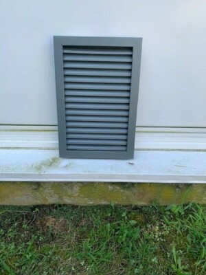 NGP (National Guard) L-1900 Fire-Rated Adjustable Z-Blade Fusible Link Louver 