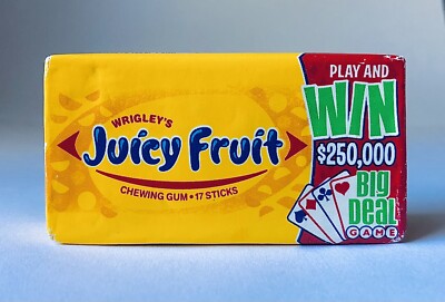Vintage 2006 Wrigley s JUICY FRUIT Gum Pack SEALED candy container