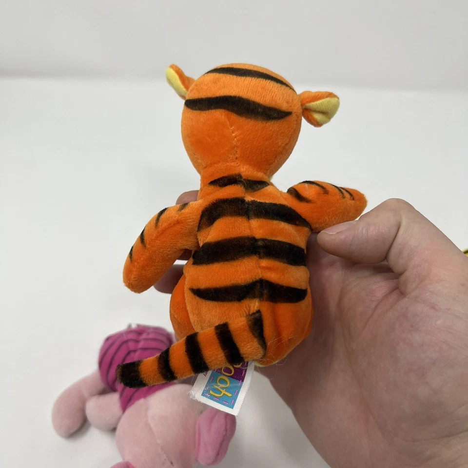THE 1ST YEARS Winnie the Pooh, Piglet And Tigger Vintage Plush Rattle Toys - Image 4 of 4
