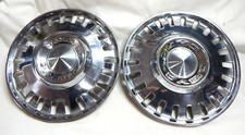 Original Metal Hub Cap 13 1963 1964 Dodge Dart 2 Pc Set Wheel Center Caps