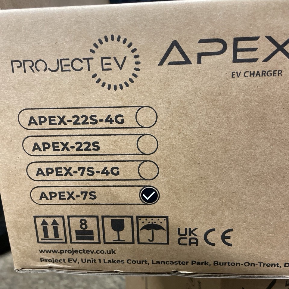 Project EV 7.3kW Fast AC Single Outlet EV Car Charger APEX7S eBay