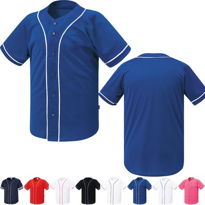 plain blue baseball jersey