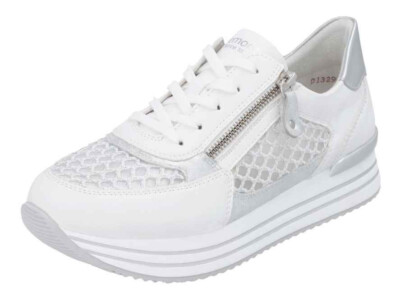REMONTE  Damen  Sneaker  weiss  REISSVERSCHLUSS  Einlagen geeignet  SOFTSOHLE