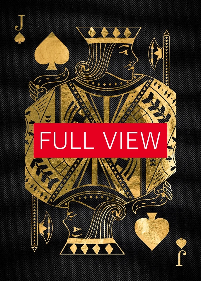Jack of Pikes poker poster — Golden playing cards print, aesthetic wall art - Image 3 of 4
