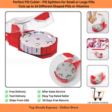 Perfect Pill Cutter - Pill Splitters for Small or Large Pills - Cuts up to 14...