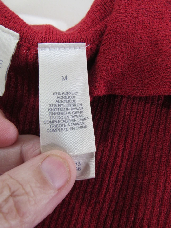 Top Primera Edición Talla M Rojo Pull Over Sin Mangas Cuello en V Foto 3 de 4