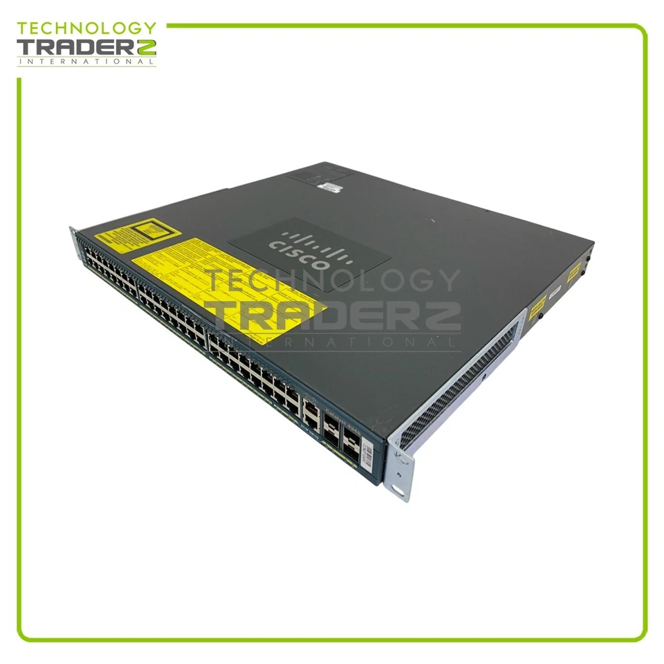 WS-C4948-E V08 Cisco Catalyst 4948 48-Port 4x SFP Switch W/ 2x PWR-C49-300AC - Image 2 of 3