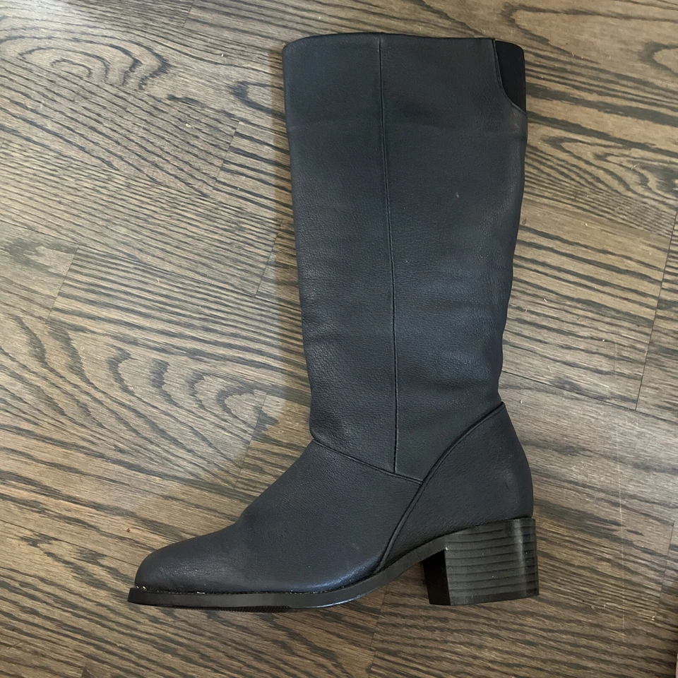 Botas Classique Para Mujer Talla 6 Cuero Azul Alto Montar Motociclista Usadas Sin Cremallera Foto 2 de 4