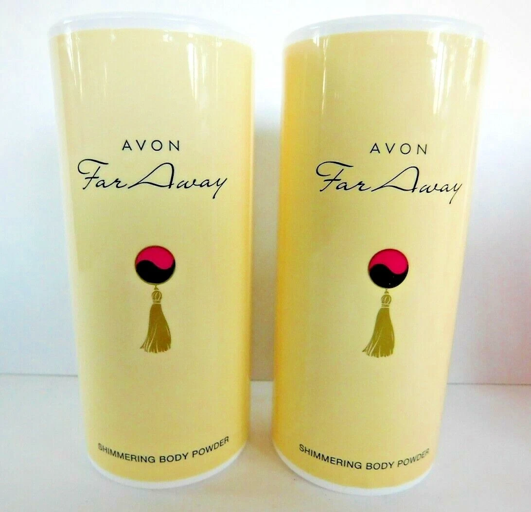 2 pack Far Away Body Powder for Women AVON 1.4oz x2 lot