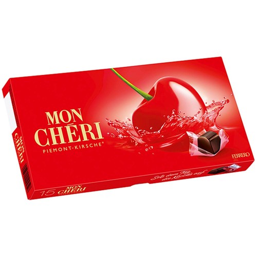 Ferrero Mon Cheri Cherry Liquor Filled Chocolate 157g per Box New Production