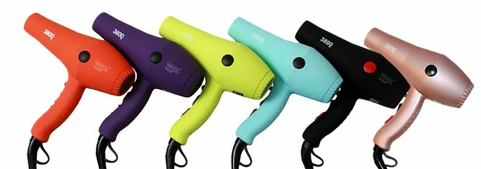 Create Images 3800 Pro Hair Dryer Black, Rose Gold, Purple. lime. blue,orange