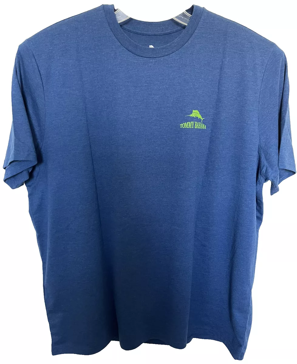 Tommy Bahama T Shirt Size XL Blue Tiki Support Your Local Bar