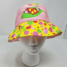 Melissa  Doug Bucket Hat Sun Protector Leaf and Bug Print Age 2-6 Polka Dot