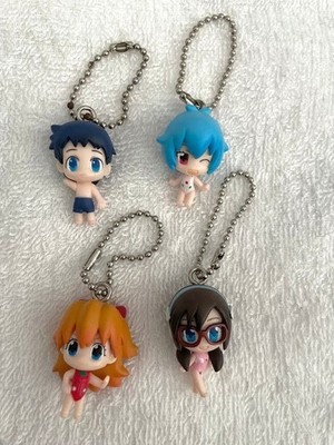 Neon Genesis Evangelion figure key chain set 4 mascot Shinji anime Japan m678