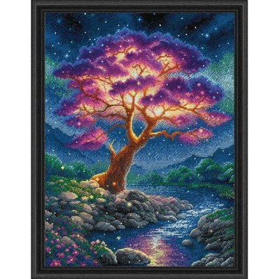 RIOLIS  Mysterious Universe Kit & Frame Counted Cross-Stitch Kit