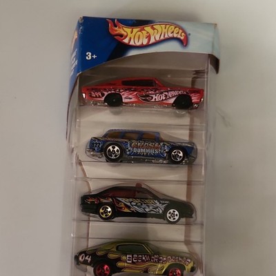 Hot Wheels Gift Pack 1:64 4-Car Set Diecast Cars Multicolor Unopened 2000