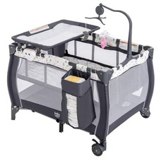 Cuna Corralito Para Bebe Recien Nacidos Con Cambiador De Pa ales NUEVO US "