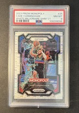 2023-24 Panini Prizm Monopoly Cade Cunningham #25 Millionaire White Shimmer /1