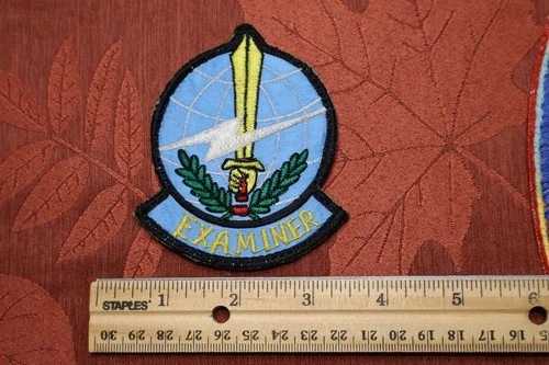 USAF  7th Military Airlift Squadron Examiner 7 MAS patch C-141 pre 1991 H&L