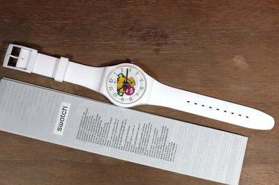 Swiss Swatch Quartz Watch Silicone Strap SUOW148 41MM CANDIDETTE New Limited Swiss Swatch Quartz Watch Silicone Strap SUOW148  main image 2