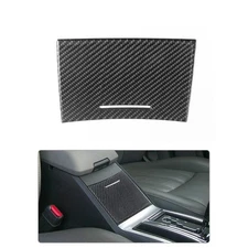 Carbon Fiber Center Console Armrest Water Cup Holder Cover For Chrysler 300