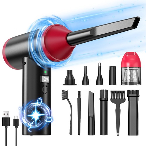 Dust Cleaner & Vacuum - Compact Dual-Function Cleaner for Car/ Keyboard/PC/Home - 第 1/6 張圖片