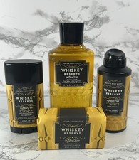 Bath and Body Works 4 Pc WHISKEY RESERVE Men's Collection  FREE SHIP