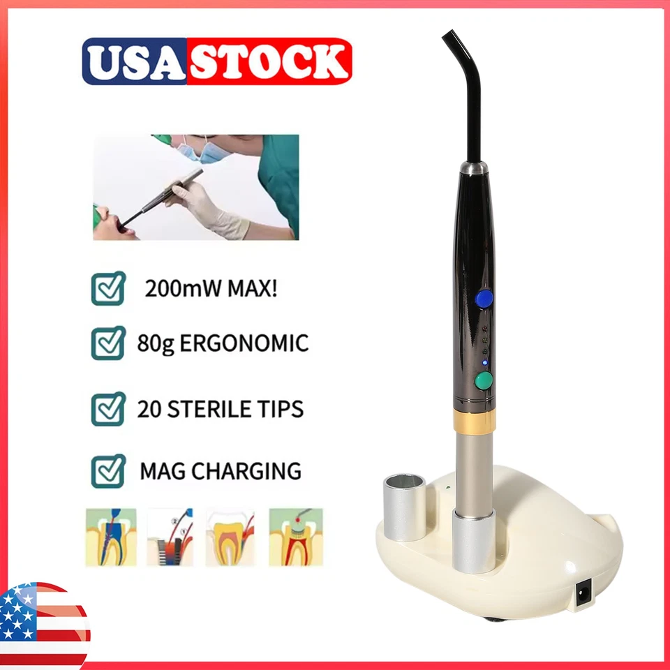 Dental Medical Photo Activated Disinfection Diode Heal Laser Light Lamp w/ Tip - Image 3 of 4